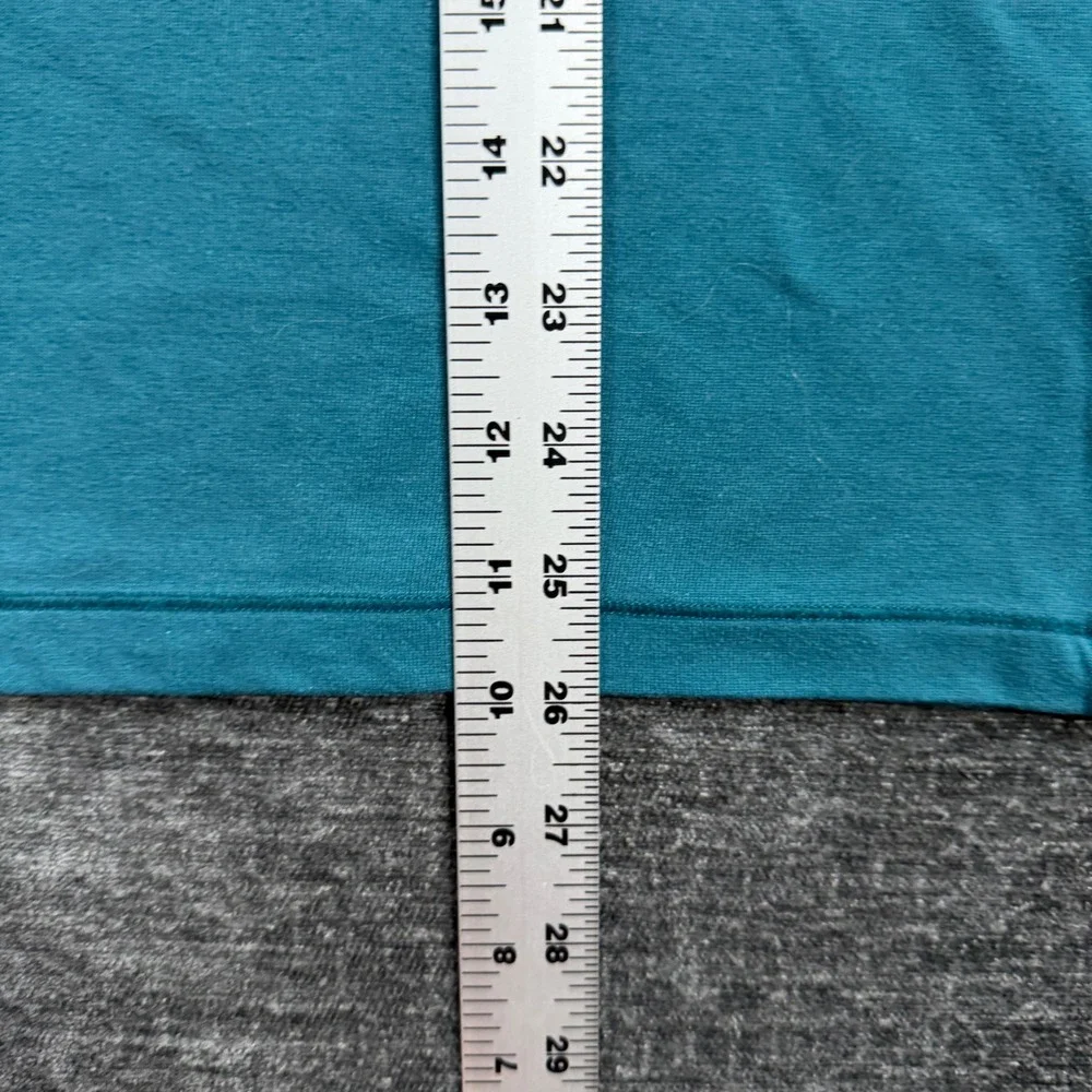 The North‎ Face FlashDry Teal Blue Performance T-Shirt Mens Medium Short Sleeve